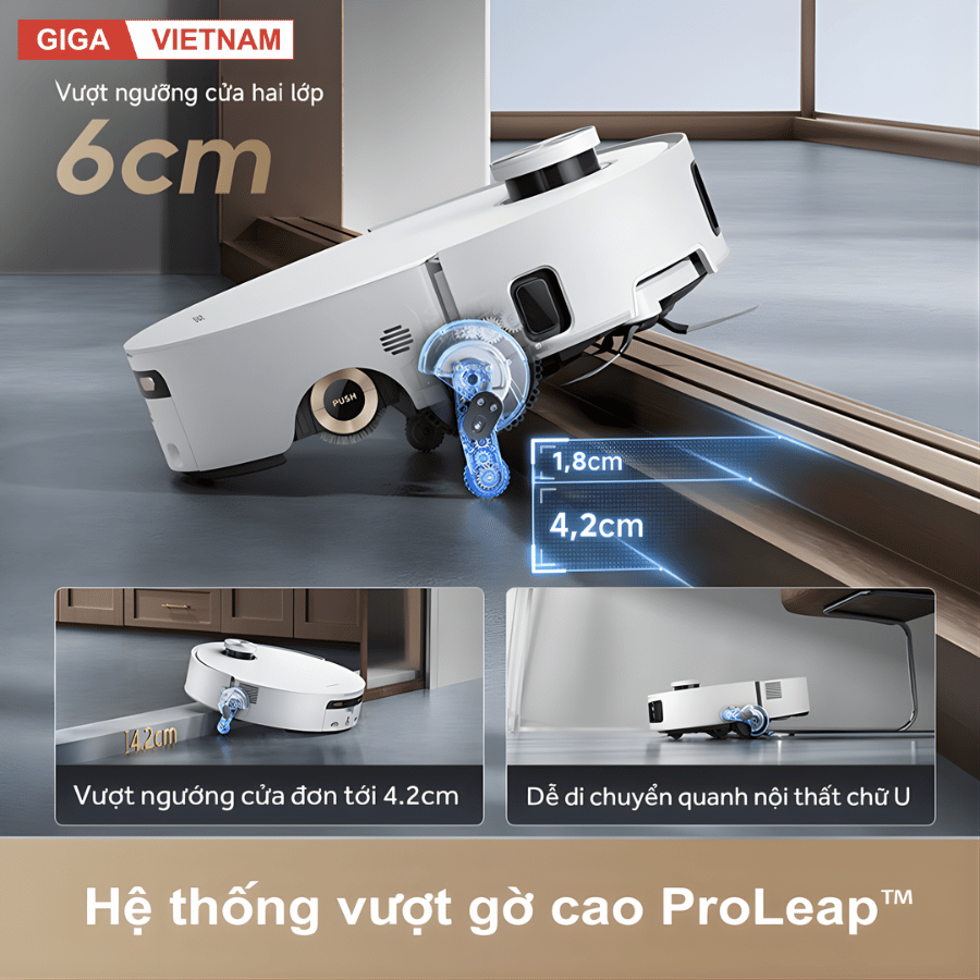 Dreame Aqua10 Roller - Robot Hút Bụi Lau Nhà 2026 tại Giga Việt Nam x Vua Nhà Bếp Đức 07