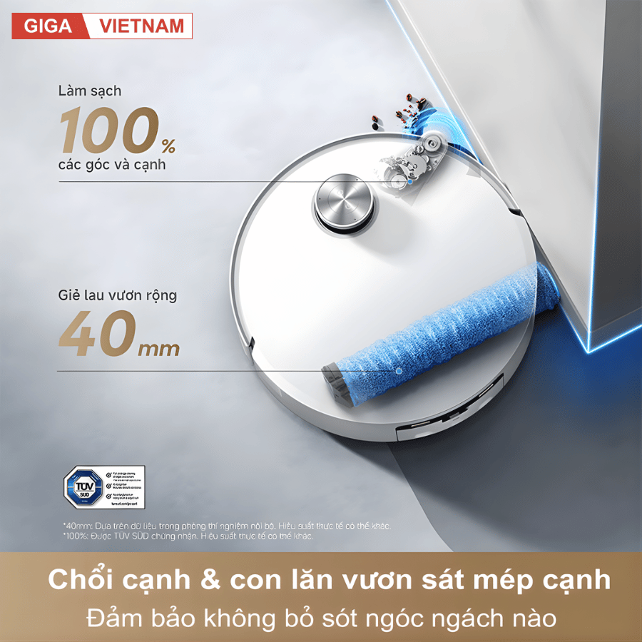 Dreame Aqua10 Roller - Robot Hút Bụi Lau Nhà 2026 tại Giga Việt Nam x Vua Nhà Bếp Đức 11