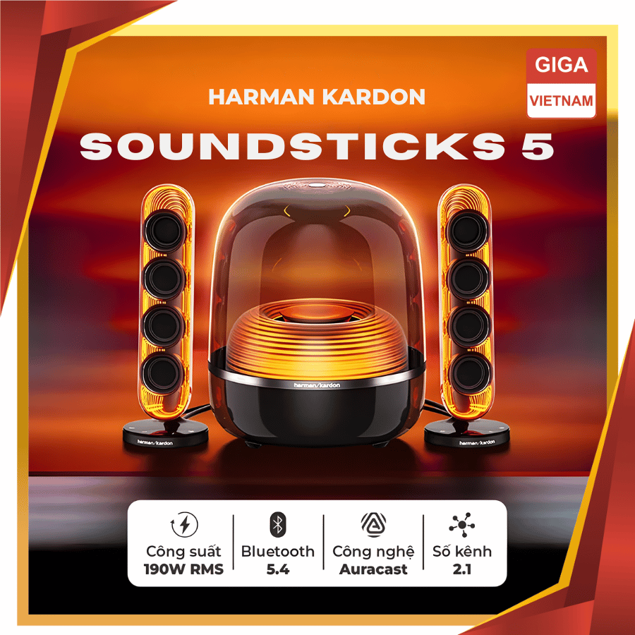 Harman Kardon SoundSticks 5 - Loa Bluetooth Cao Cấp 2026