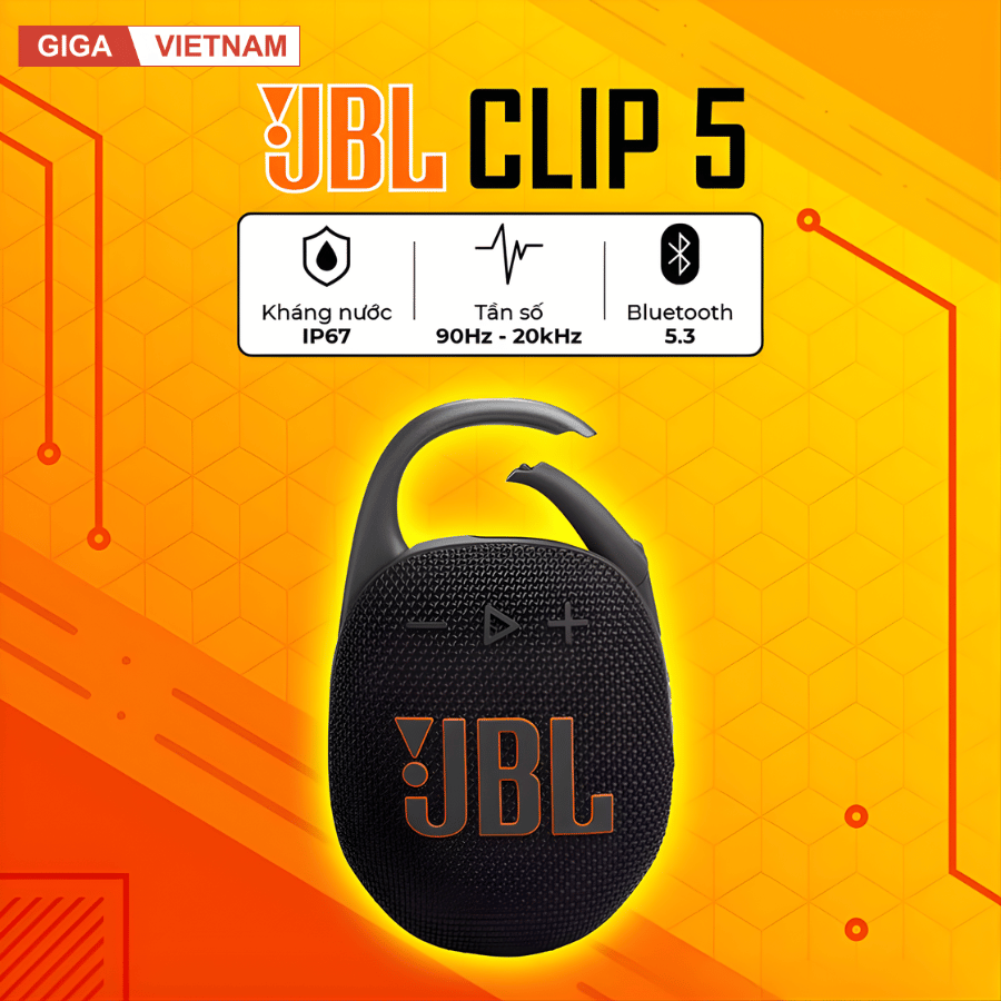 JBL Clip 5 - Loa Bluetooth Mini Cao Cấp 2026 tại Giga Việt Nam x Vua Nhà Bếp Đức 15