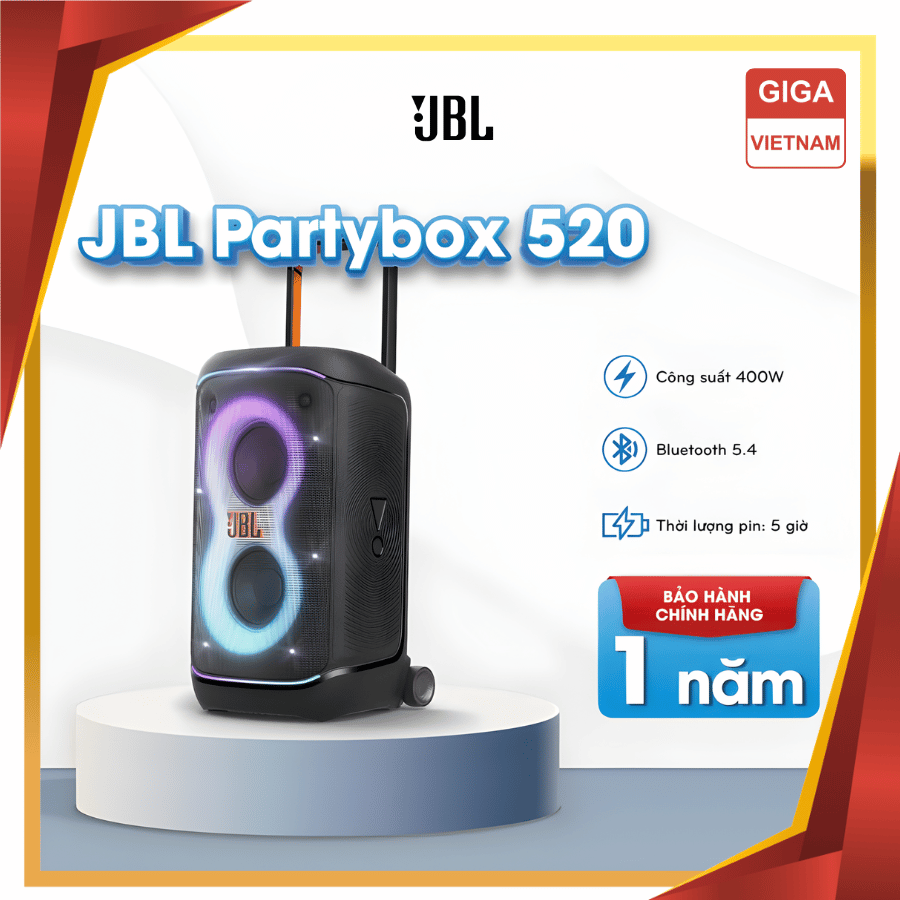 JBL PartyBox 520 - Loa Bluetooth Di Động 2026