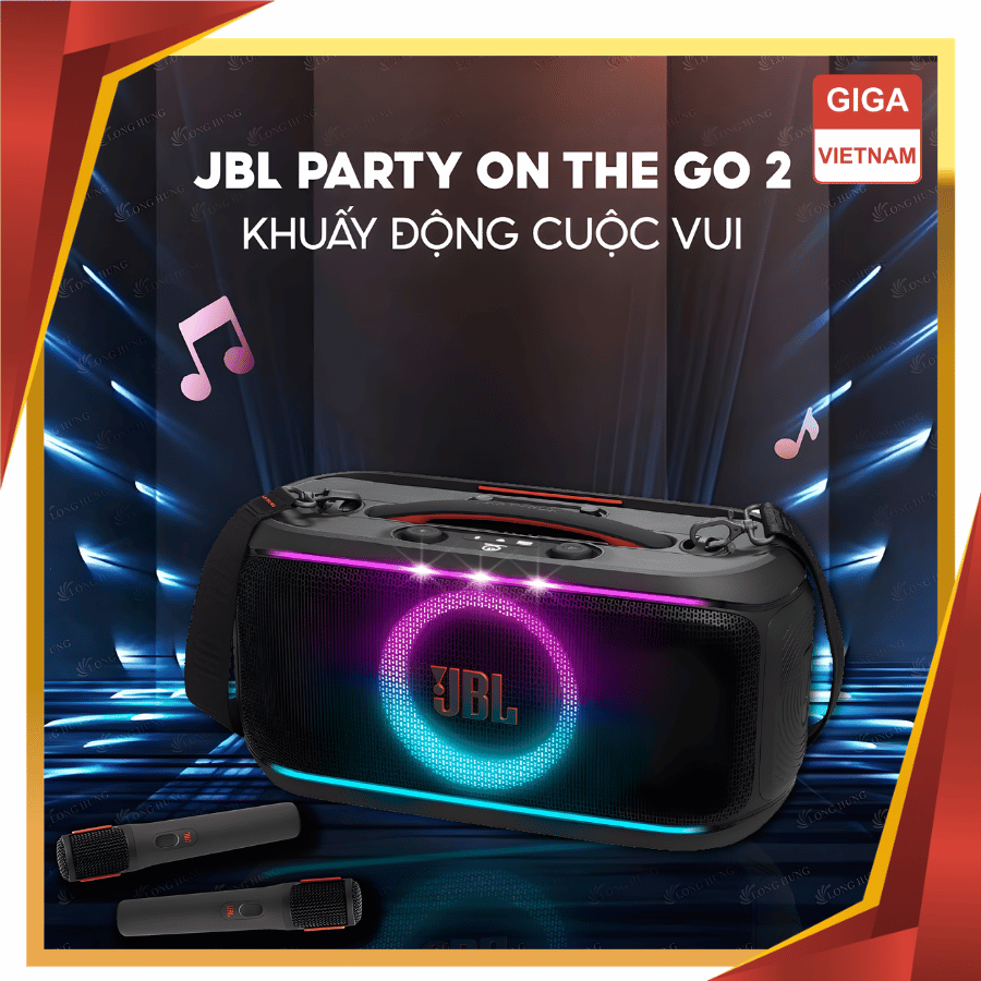JBL PartyBox On The Go 2 - Loa Bluetooth Cao Cấp 2026