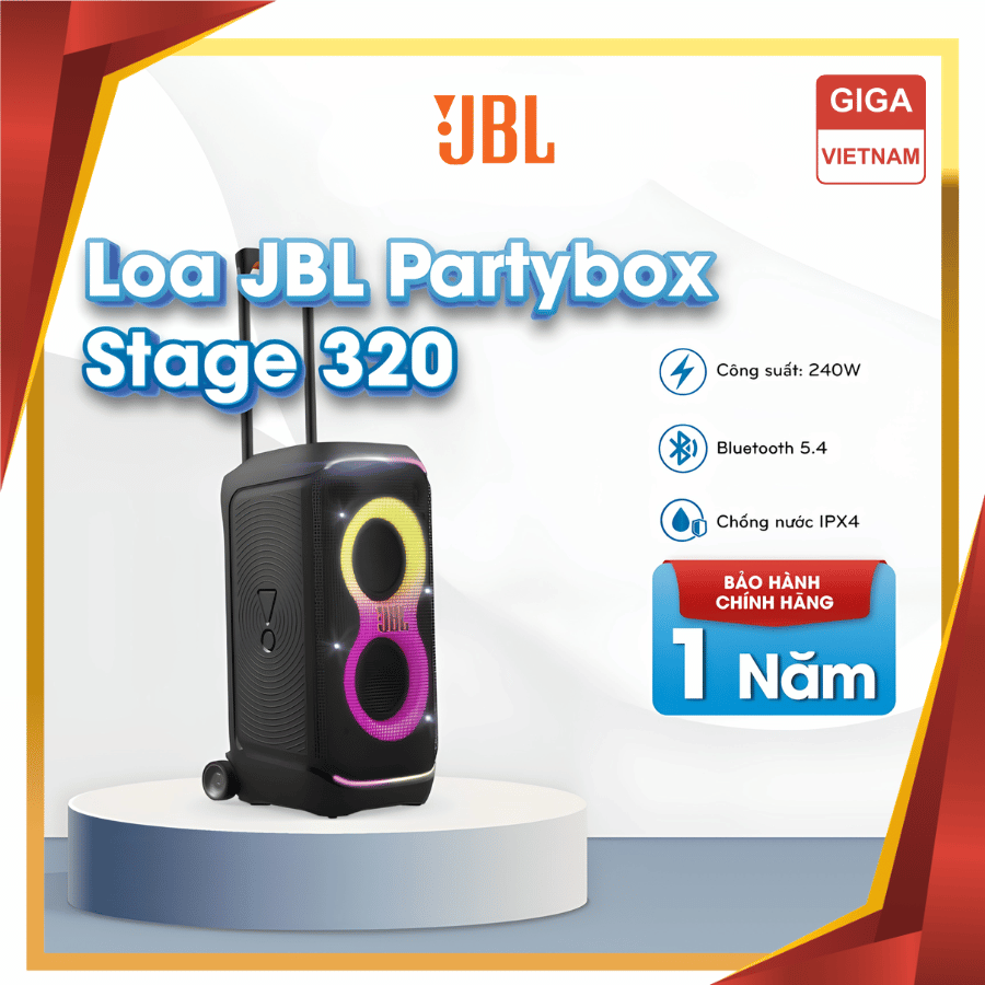 JBL PartyBox Stage 320 - Loa Bluetooth Cao Cấp 2026