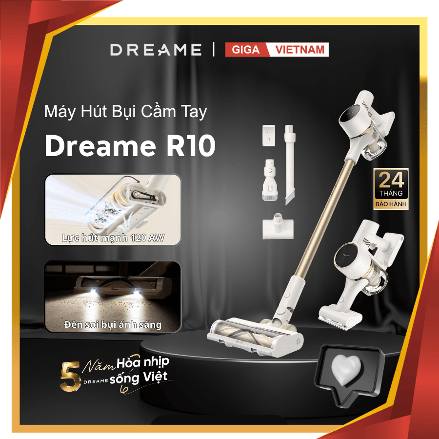 Dreame R10 - Máy Hút Bụi Cầm Tay Không Dây 2026