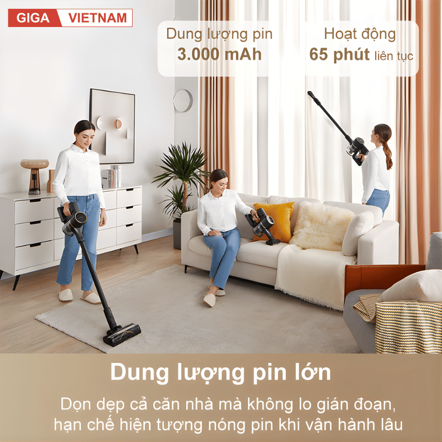 Dreame R10 Pro - Máy Hút Bụi Cầm Tay Không Dây 2026 tại Giga Việt Nam x Vua Nhà Bếp Đức 04