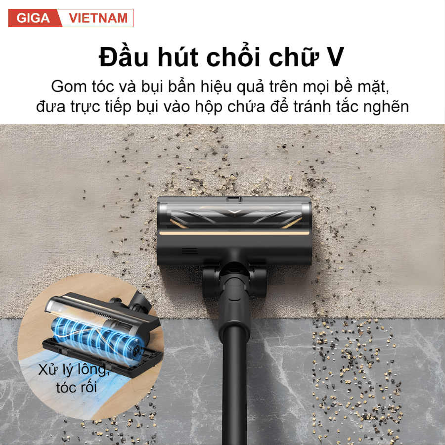 Dreame R10 Pro - Máy Hút Bụi Cầm Tay Không Dây 2026 tại Giga Việt Nam x Vua Nhà Bếp Đức 06