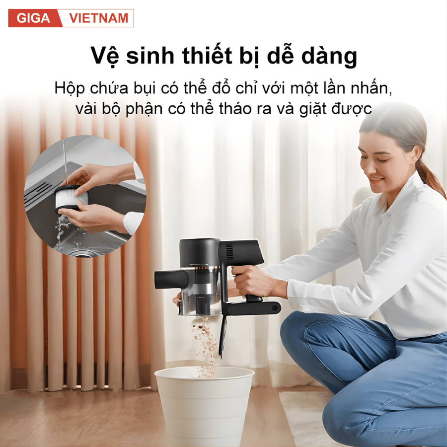 Dreame R10 Pro - Máy Hút Bụi Cầm Tay Không Dây 2026 tại Giga Việt Nam x Vua Nhà Bếp Đức 10