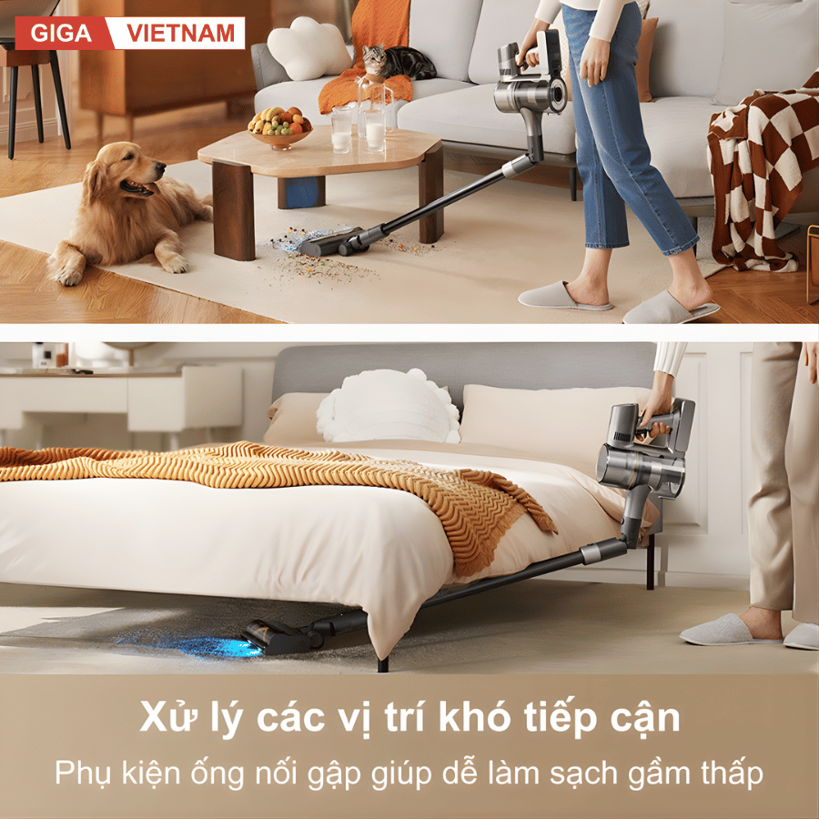 Dreame R20 - Máy Hút Bụi Cầm Tay Không Dây 2026 tại Giga Việt Nam x Vua Nhà Bếp Đức 08