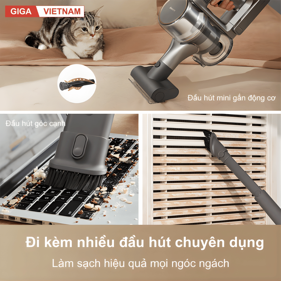 Dreame R20 - Máy Hút Bụi Cầm Tay Không Dây 2026 tại Giga Việt Nam x Vua Nhà Bếp Đức 09