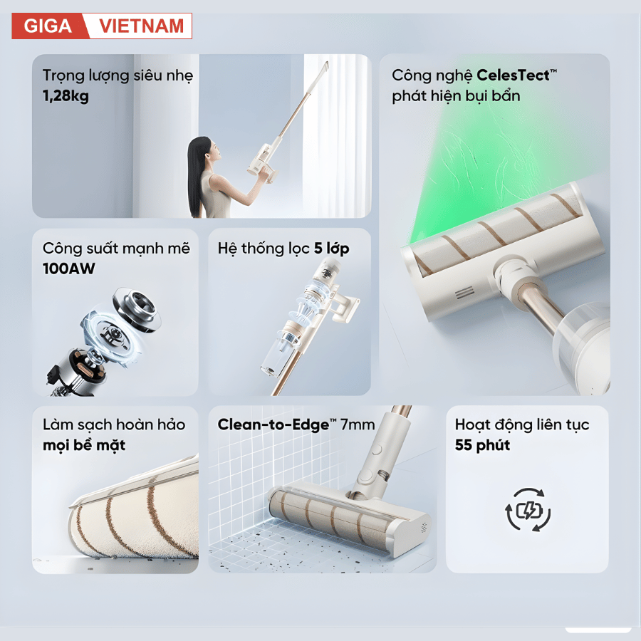 Dreame V11 Pro - Máy Hút Bụi Cầm Tay Không Dây 2026 tại Giga Việt Nam x Vua Nhà Bếp Đức 03