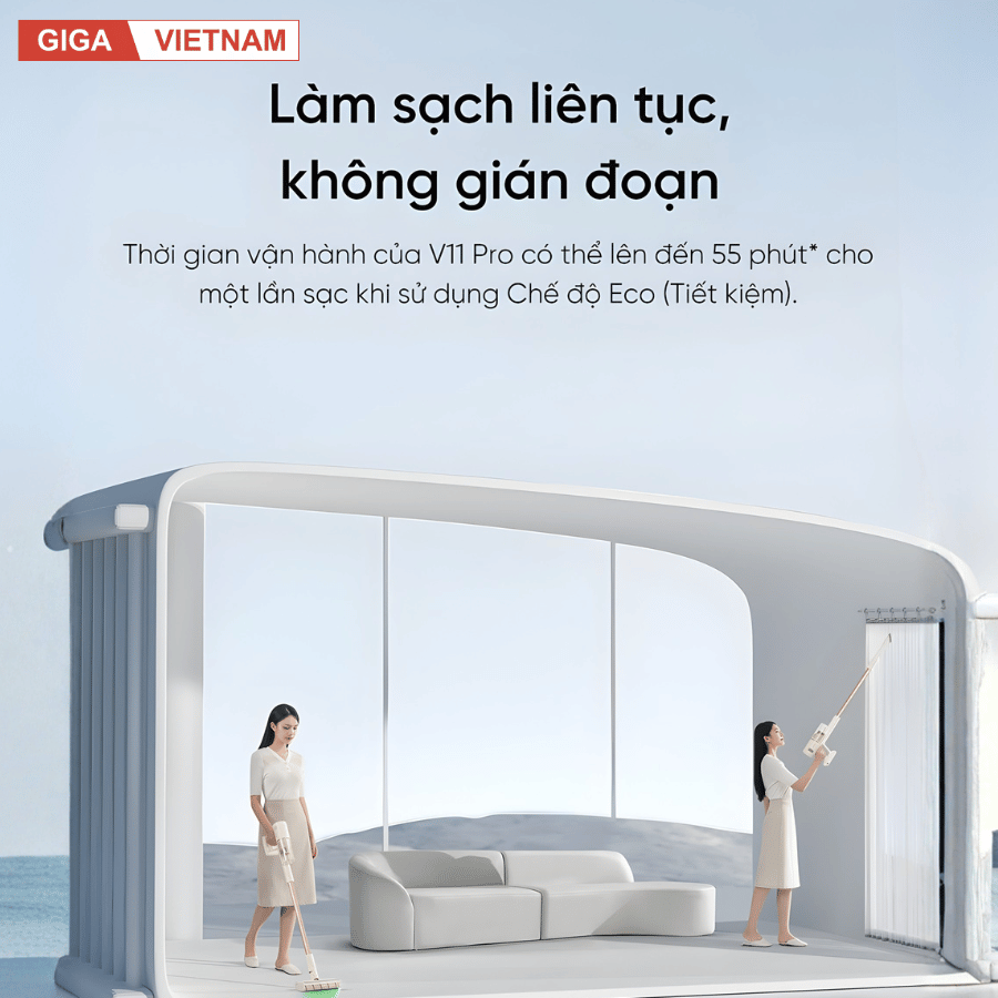 Dreame V11 Pro - Máy Hút Bụi Cầm Tay Không Dây 2026 tại Giga Việt Nam x Vua Nhà Bếp Đức 11
