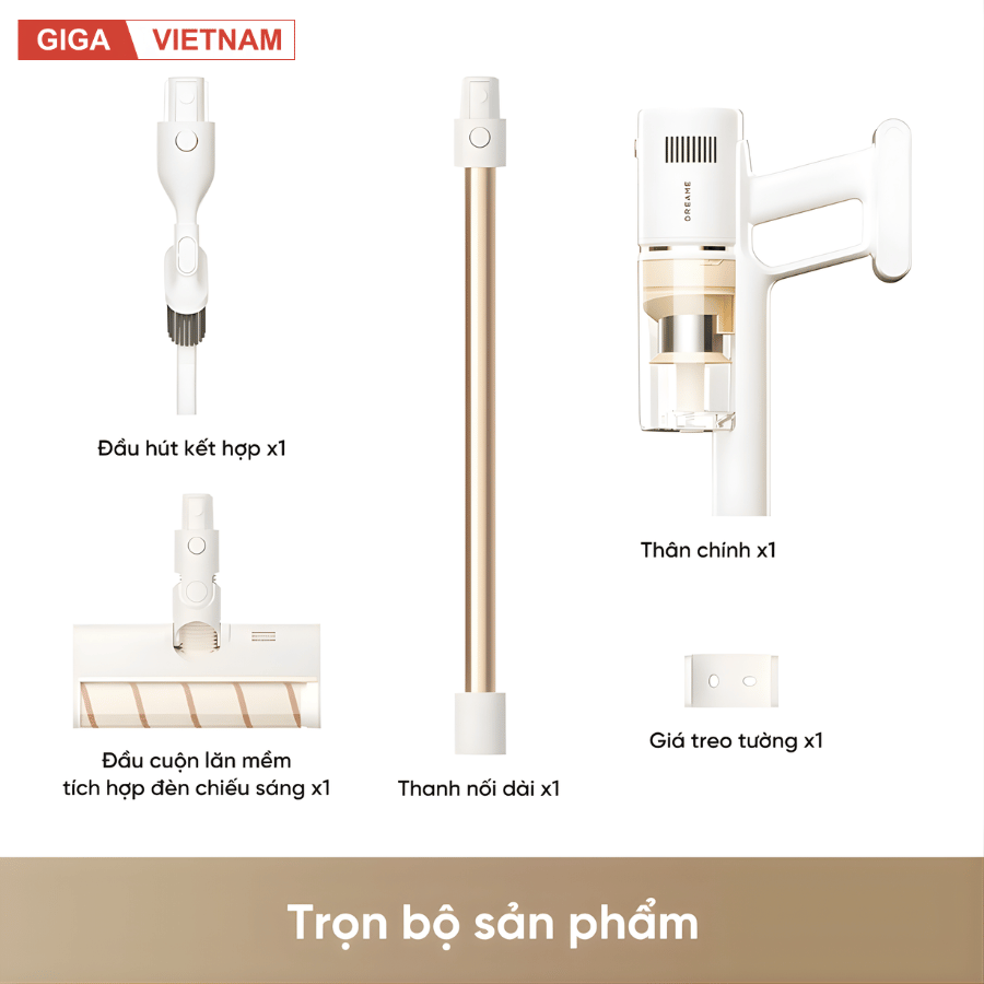 Dreame V11 Pro - Máy Hút Bụi Cầm Tay Không Dây 2026 tại Giga Việt Nam x Vua Nhà Bếp Đức 13