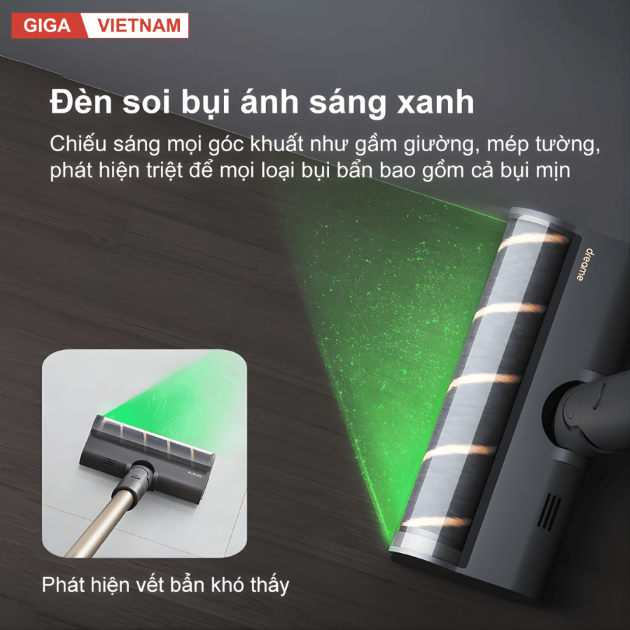 Dreame V12S - Máy Hút Bụi Cầm Tay Không Dây 2026 tại Giga Việt Nam x Vua Nhà Bếp Đức 04