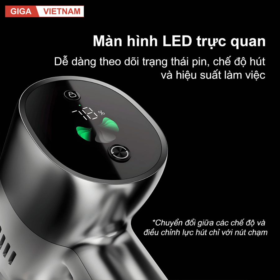 Dreame V12S - Máy Hút Bụi Cầm Tay Không Dây 2026 tại Giga Việt Nam x Vua Nhà Bếp Đức 08