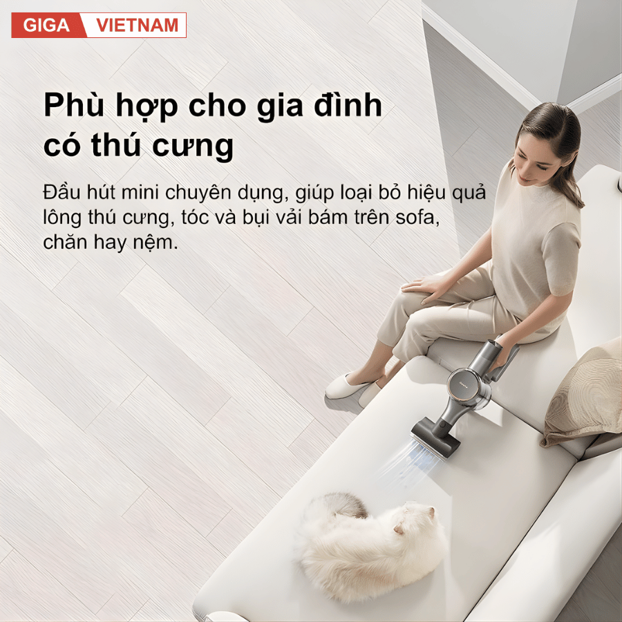Dreame V12S - Máy Hút Bụi Cầm Tay Không Dây 2026 tại Giga Việt Nam x Vua Nhà Bếp Đức 09