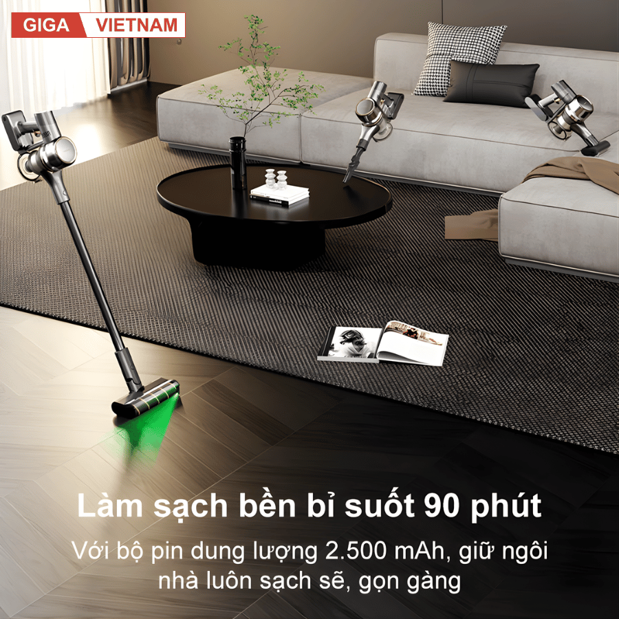 Dreame V18S Aqua - Máy Hút Bụi Cầm Tay Không Dây 2026 tại Giga Việt Nam x Vua Nhà Bếp Đức 09