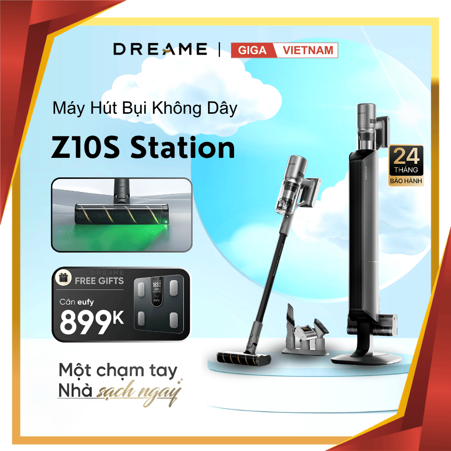 Dreame Z10S Station - Máy Hút Bụi Cầm Tay Không Dây 2026