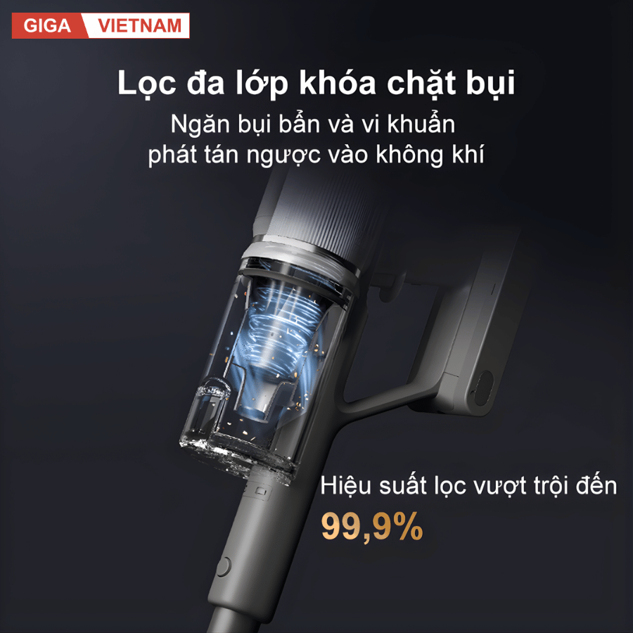 Dreame Z10S Station - Máy Hút Bụi Cầm Tay Không Dây 2026 tại Giga Việt Nam x Vua Nhà Bếp Đức 08