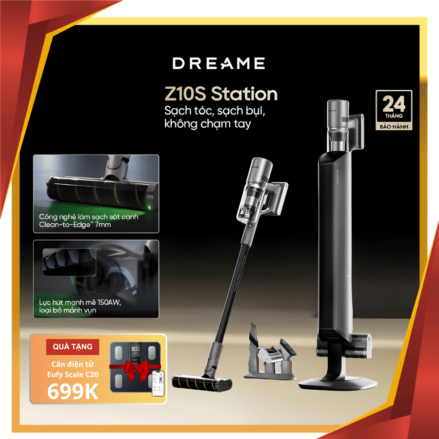 Dreame Z10S Station - Máy Hút Bụi Cầm Tay Không Dây 2026 tại Giga Việt Nam x Vua Nhà Bếp Đức 14