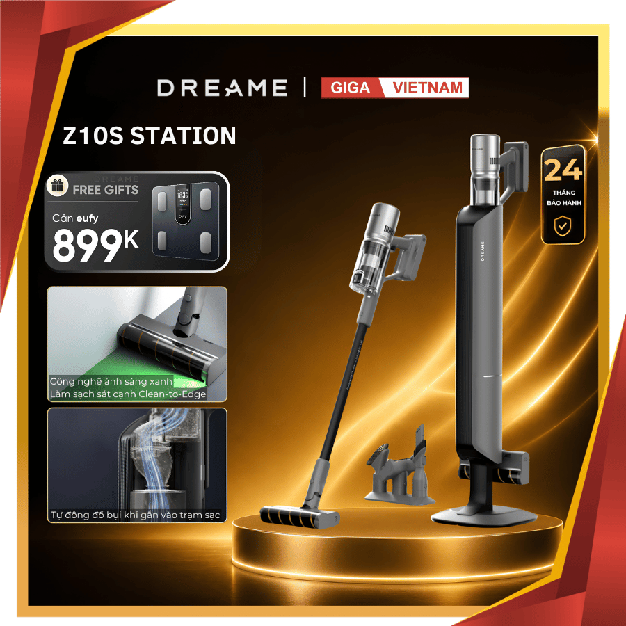 Dreame Z10S Station - Máy Hút Bụi Cầm Tay Không Dây 2026 tại Giga Việt Nam x Vua Nhà Bếp Đức 15