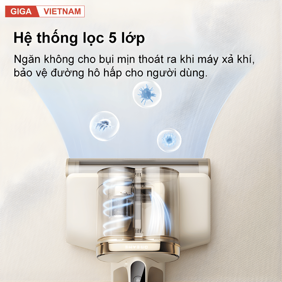 Dreame D20 Pro - Máy Hút Bụi Giường Nệm 2026 tại Giga Việt Nam x Vua Nhà Bếp Đức 12