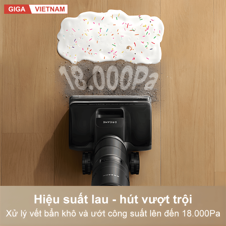 Dreame H12 Flexreach - Máy Hút Bụi Lau Nhà 2026 tại Giga Việt Nam x Vua Nhà Bếp Đức 04