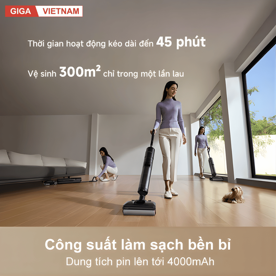 Dreame H12 Flexreach - Máy Hút Bụi Lau Nhà 2026 tại Giga Việt Nam x Vua Nhà Bếp Đức 07