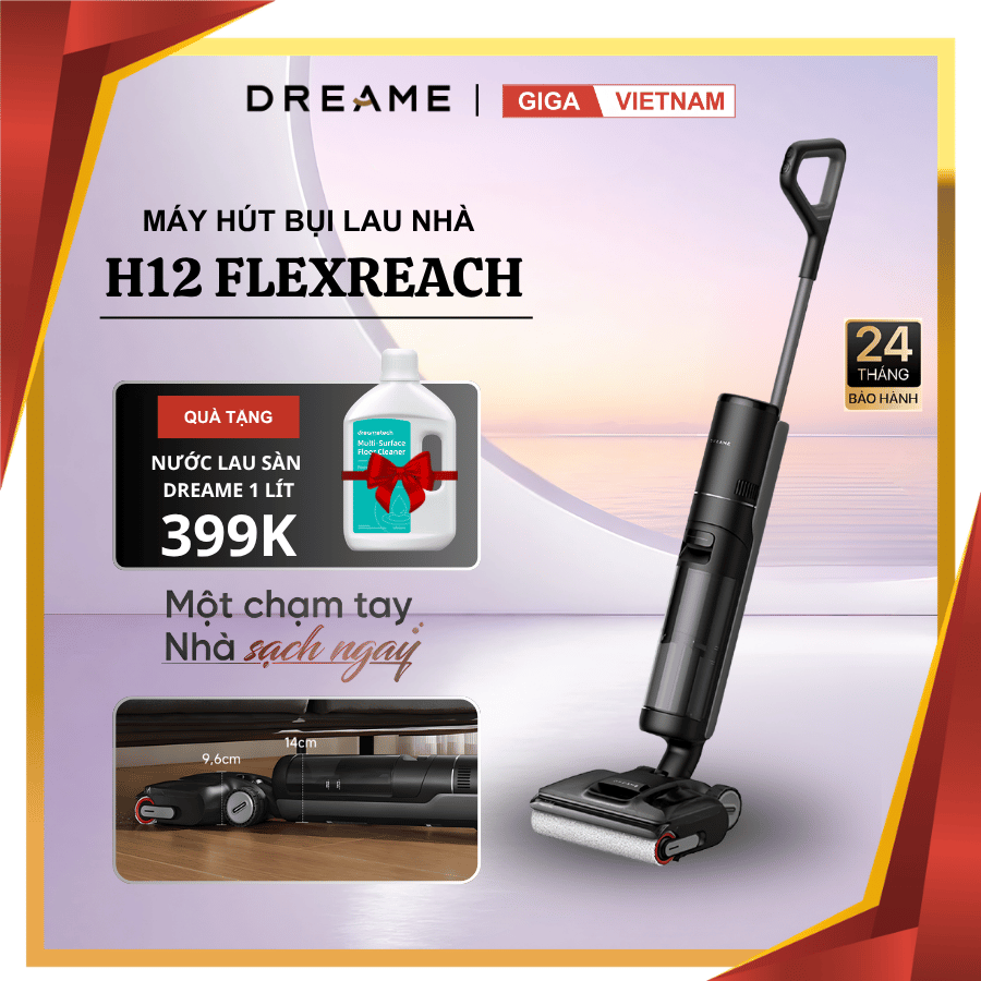 Dreame H12 Flexreach - Máy Hút Bụi Lau Nhà 2026