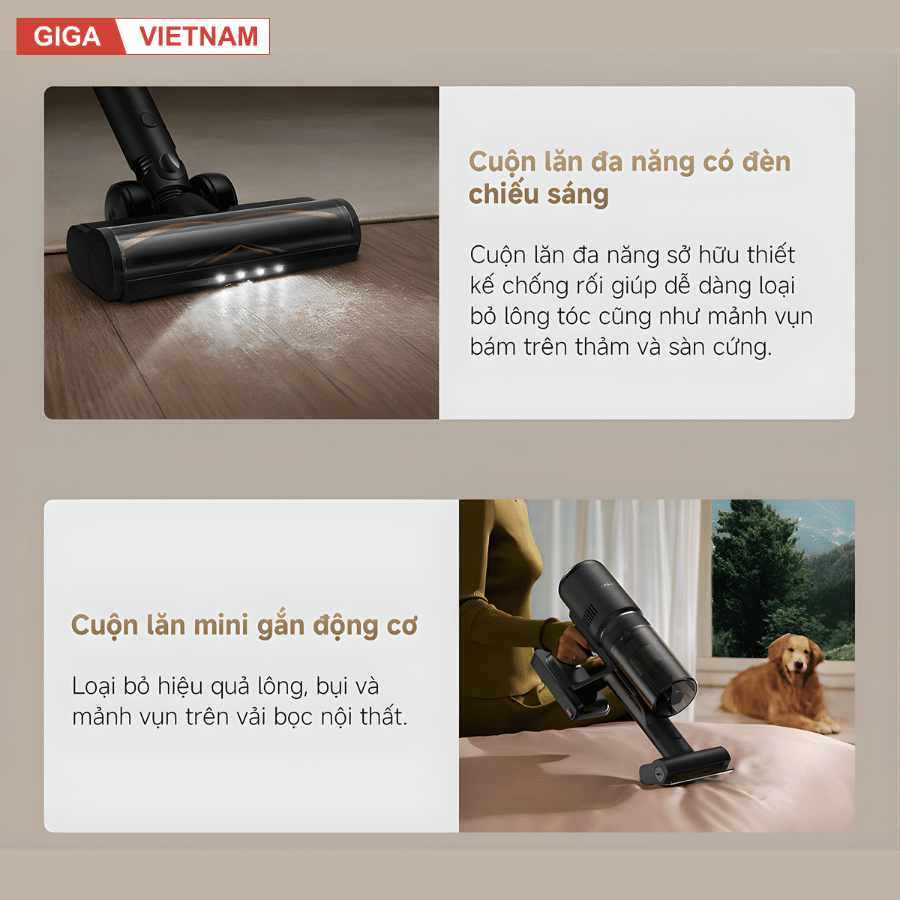Dreame H13 Dual FlexReach - Máy Hút Bụi Lau Nhà 2026 tại Giga Việt Nam x Vua Nhà Bếp Đức 07