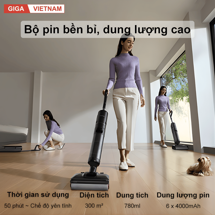 Dreame H13 FlexReach - Máy Hút Bụi Lau Nhà 2026 tại Giga Việt Nam x Vua Nhà Bếp Đức 09