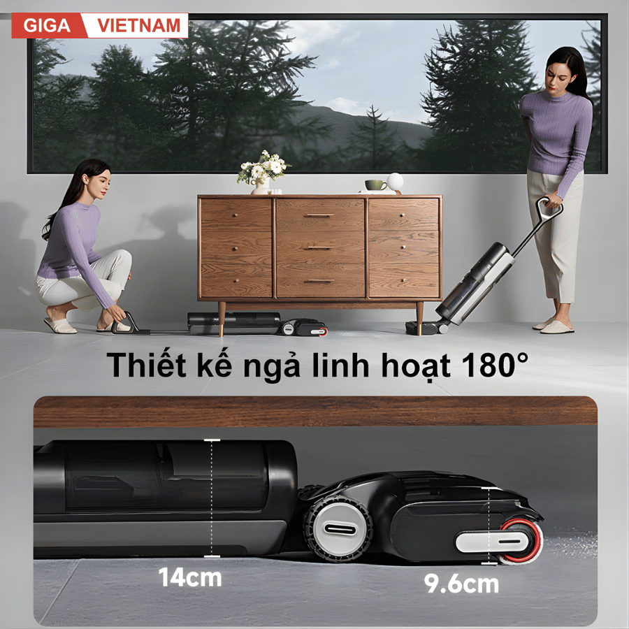 Dreame H13 FlexReach - Máy Hút Bụi Lau Nhà 2026 tại Giga Việt Nam x Vua Nhà Bếp Đức 10