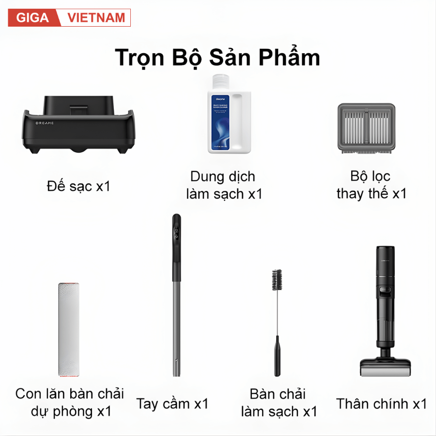 Dreame H13 FlexReach - Máy Hút Bụi Lau Nhà 2026 tại Giga Việt Nam x Vua Nhà Bếp Đức 12