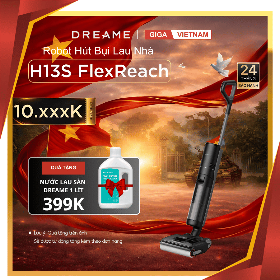 Dreame H13S FlexReach - Máy Hút Bụi Lau Nhà 2026