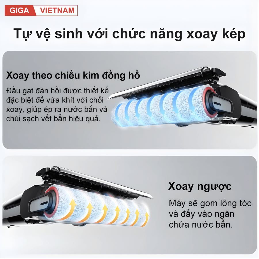 Dreame H14 - Máy Hút Bụi Lau Nhà 2026 tại Giga Việt Nam x Vua Nhà Bếp Đức 12