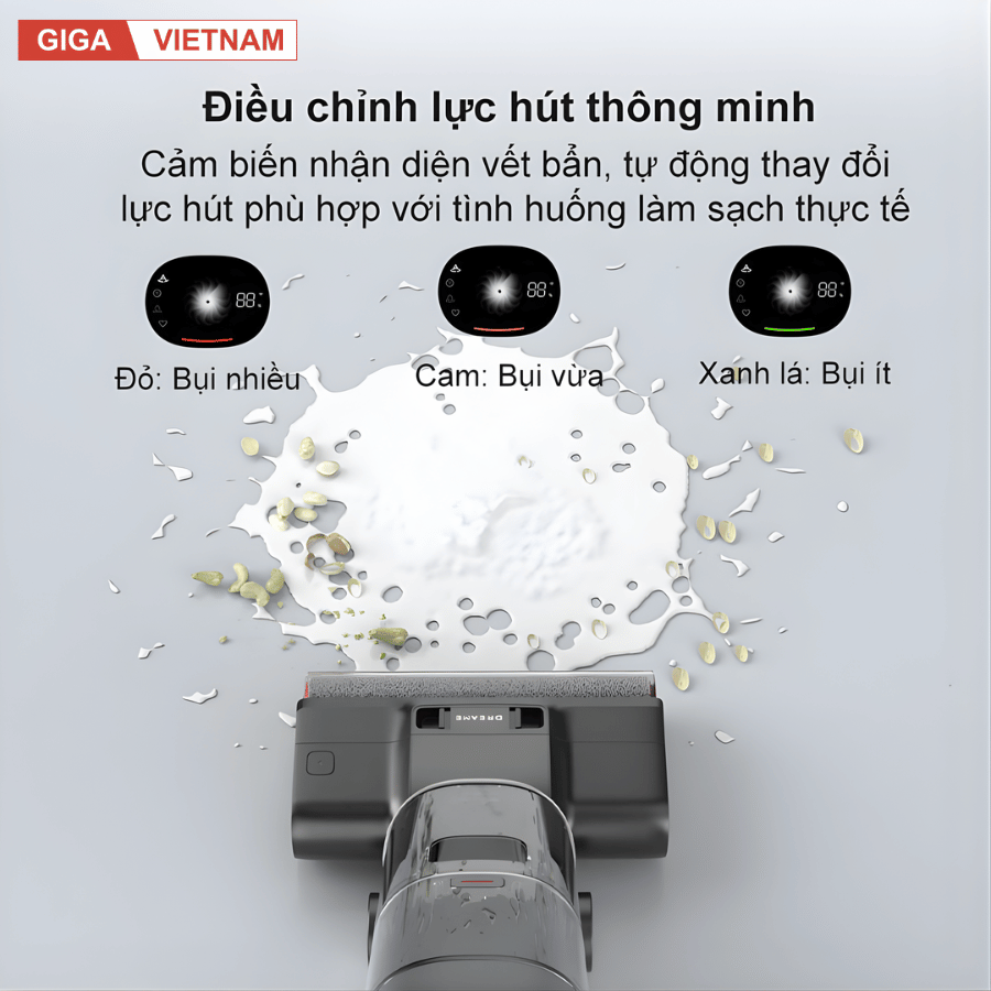 Dreame H14 - Máy Hút Bụi Lau Nhà 2026 tại Giga Việt Nam x Vua Nhà Bếp Đức 13
