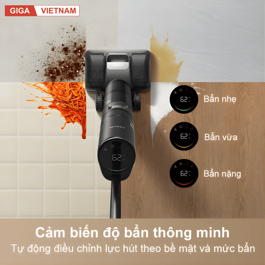 Dreame H15 Pro - Máy Hút Bụi Lau Nhà 2026 tại Giga Việt Nam x Vua Nhà Bếp Đức 06