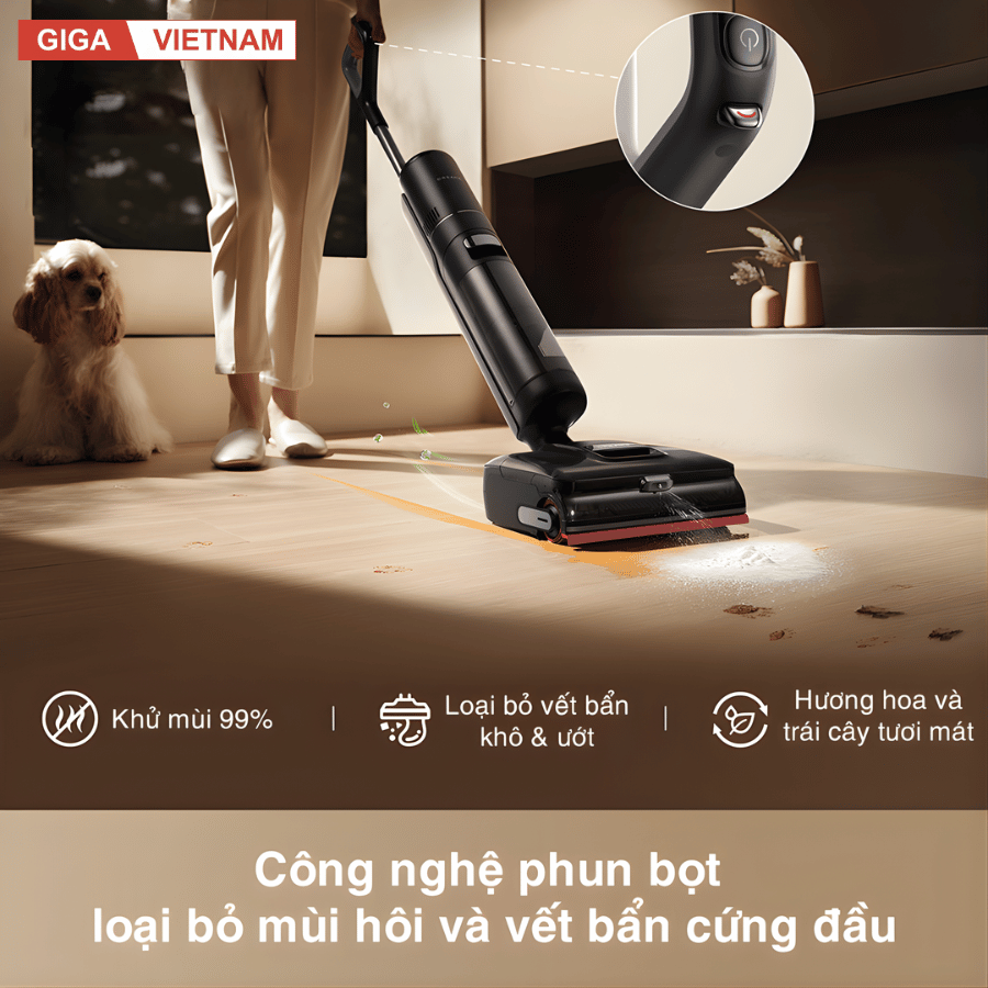 Dreame H15 Pro FoamWash - Máy Hút Bụi Lau Nhà 2026 tại Giga Việt Nam x Vua Nhà Bếp Đức 04