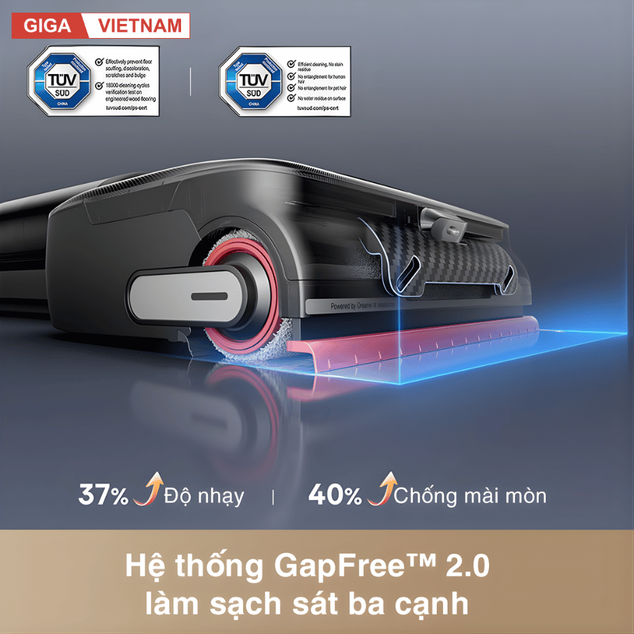 Dreame H15 Pro FoamWash - Máy Hút Bụi Lau Nhà 2026 tại Giga Việt Nam x Vua Nhà Bếp Đức 07