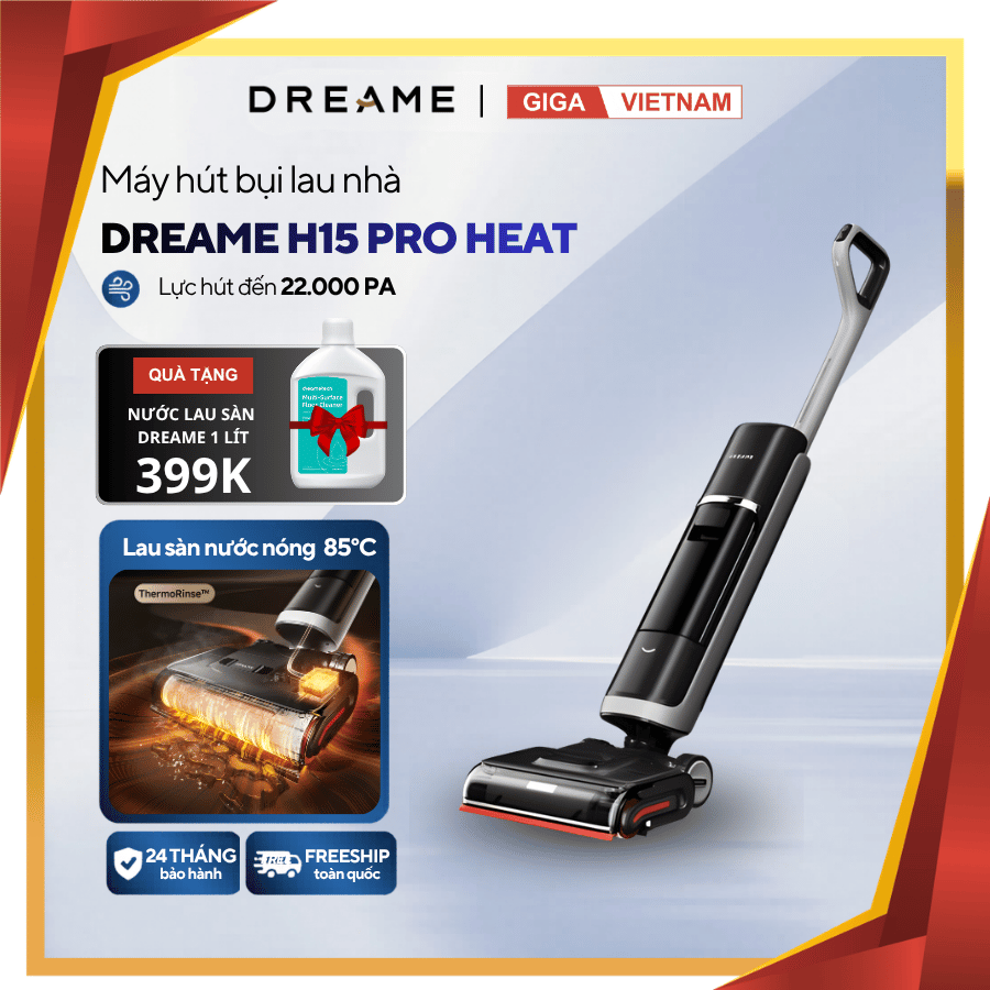 Dreame H15 Pro Heat - Máy Hút Bụi Lau Nhà 2026