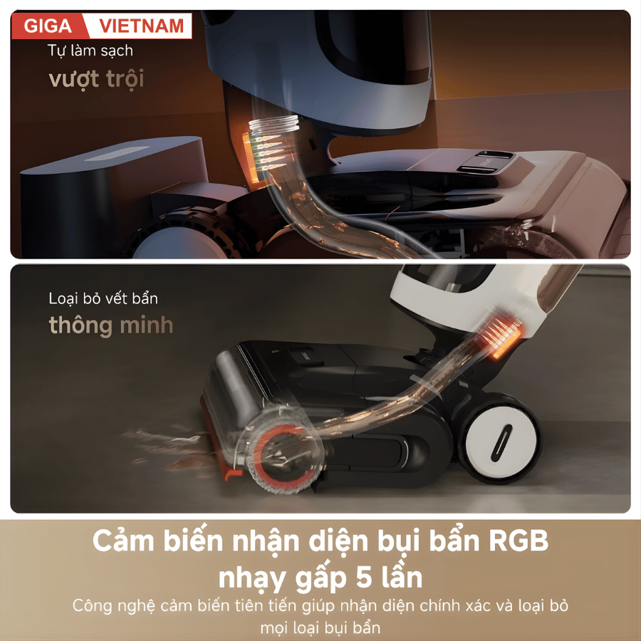 Dreame H15 Pro Heat - Máy Hút Bụi Lau Nhà 2026 tại Giga Việt Nam x Vua Nhà Bếp Đức 05