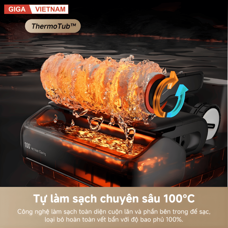 Dreame H15 Pro Heat - Máy Hút Bụi Lau Nhà 2026 tại Giga Việt Nam x Vua Nhà Bếp Đức 13