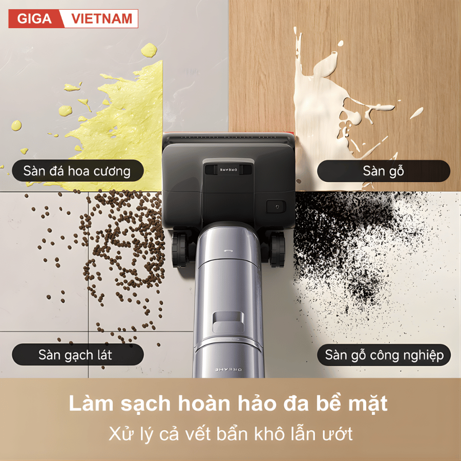 Dreame H16 Pro Steam - Máy Hút bụi lau nhà 2026 tại Giga Việt Nam x Vua Nhà Bếp Đức 06