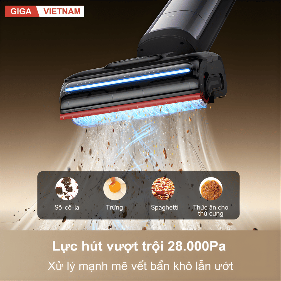 Dreame H16 Pro Steam - Máy Hút bụi lau nhà 2026 tại Giga Việt Nam x Vua Nhà Bếp Đức 08