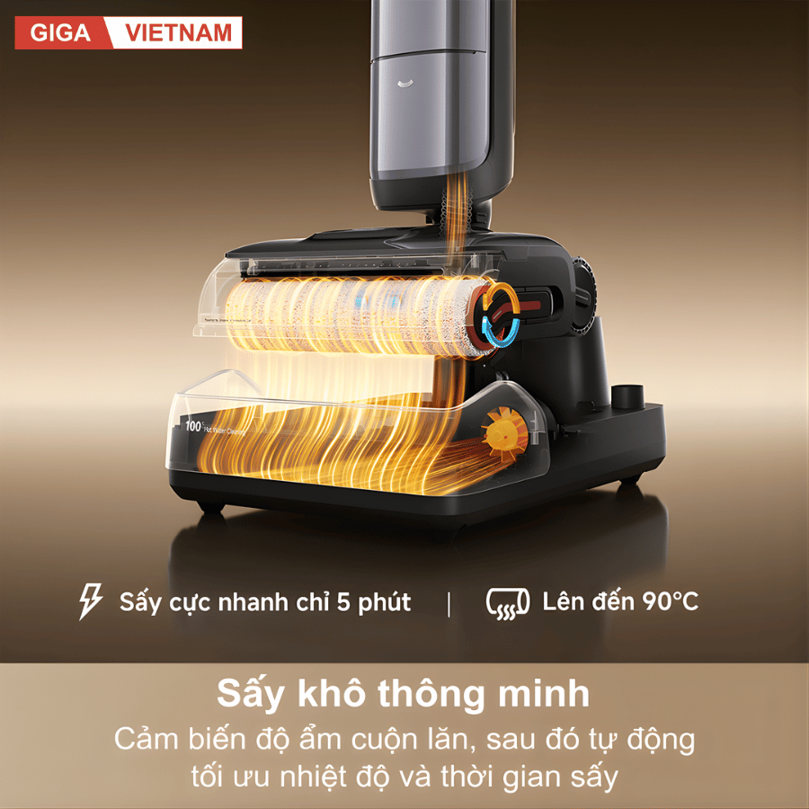 Dreame H16 Pro Steam - Máy Hút bụi lau nhà 2026 tại Giga Việt Nam x Vua Nhà Bếp Đức 12