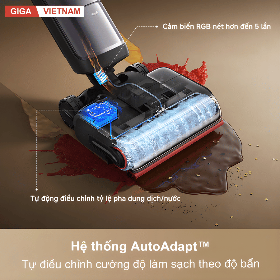 Dreame H16 Pro Steam - Máy Hút bụi lau nhà 2026 tại Giga Việt Nam x Vua Nhà Bếp Đức 13