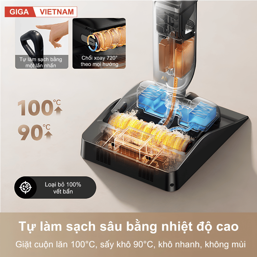 Mova X4 Pro - Máy hút bụi lau sàn cầm tay 2026 tại Gigavietnam x vuanhabepduc 07