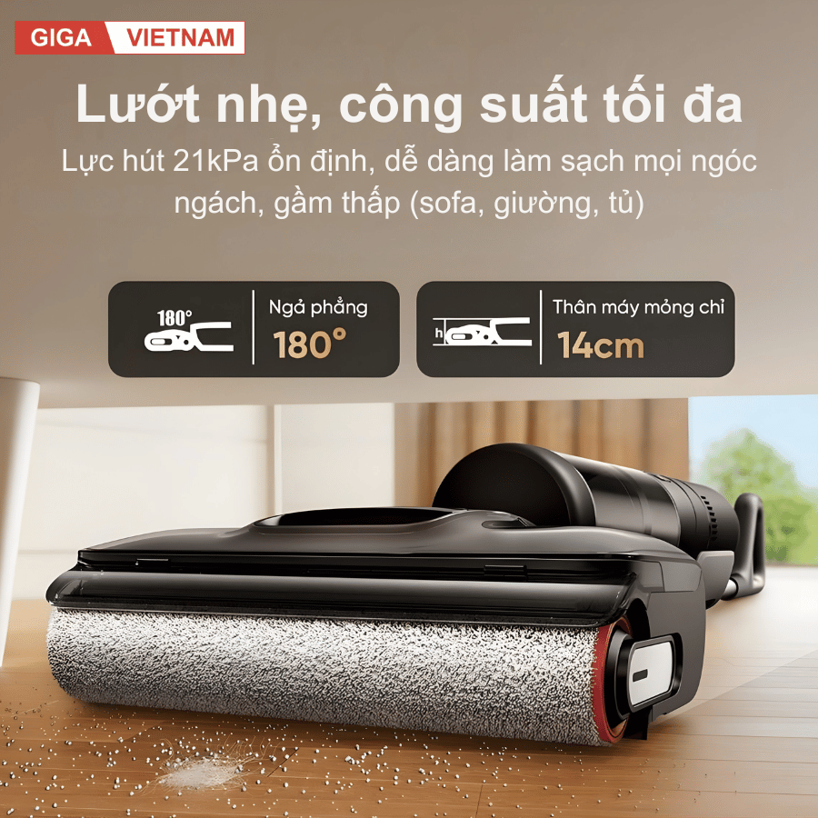 Dreame H12 GT - Máy Hút Bụi Lau Sàn 2026 tại Giga Việt Nam x Vua Nhà Bếp Đức 03