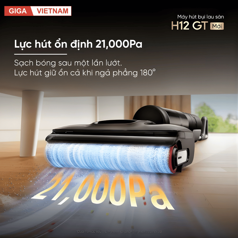 Dreame H12 GT - Máy Hút Bụi Lau Sàn 2026 tại Giga Việt Nam x Vua Nhà Bếp Đức 05