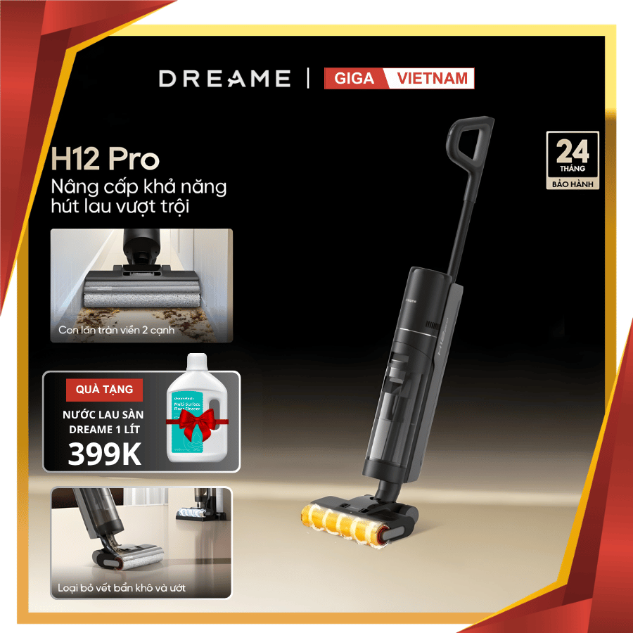 Dreame H12 Pro - Máy Hút Bụi Lau Sàn 2026 tại Giga Việt Nam x Vua Nhà Bếp Đức 01