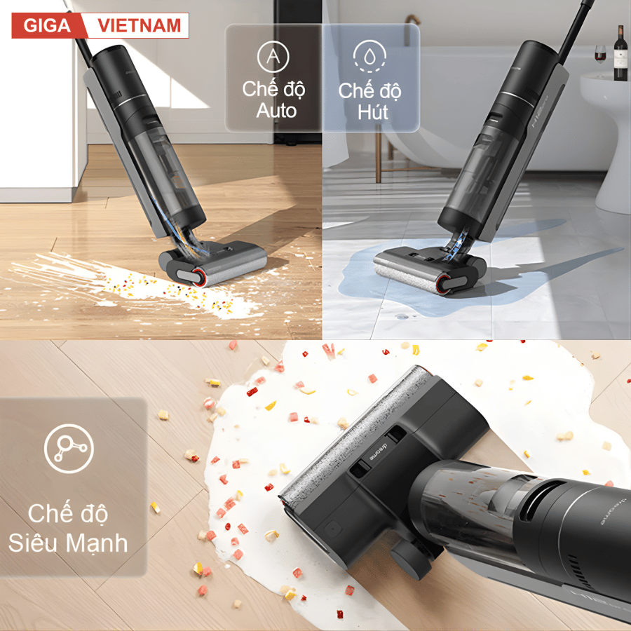 Dreame H12 Pro - Máy Hút Bụi Lau Sàn 2026 tại Giga Việt Nam x Vua Nhà Bếp Đức 07
